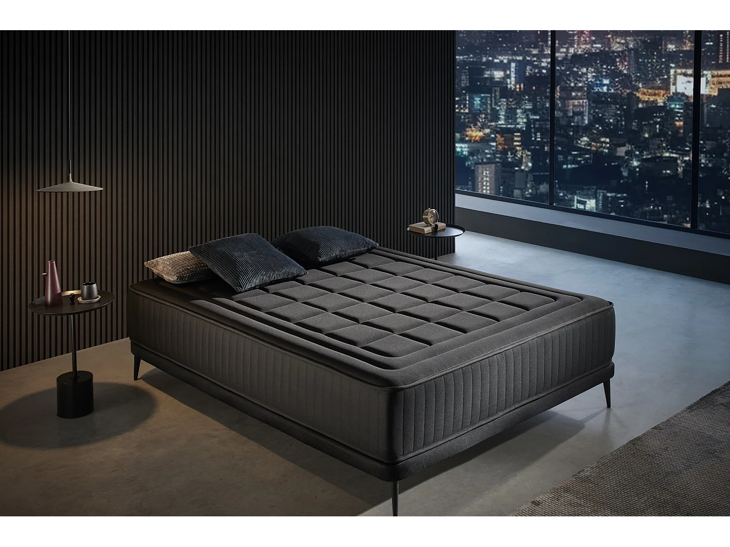 Matelas carré et demi Dciofan, housse amovible en mousse à mémoire de